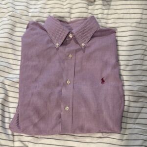 Polo Ralph Lauren Men's Lavender Check Shirt